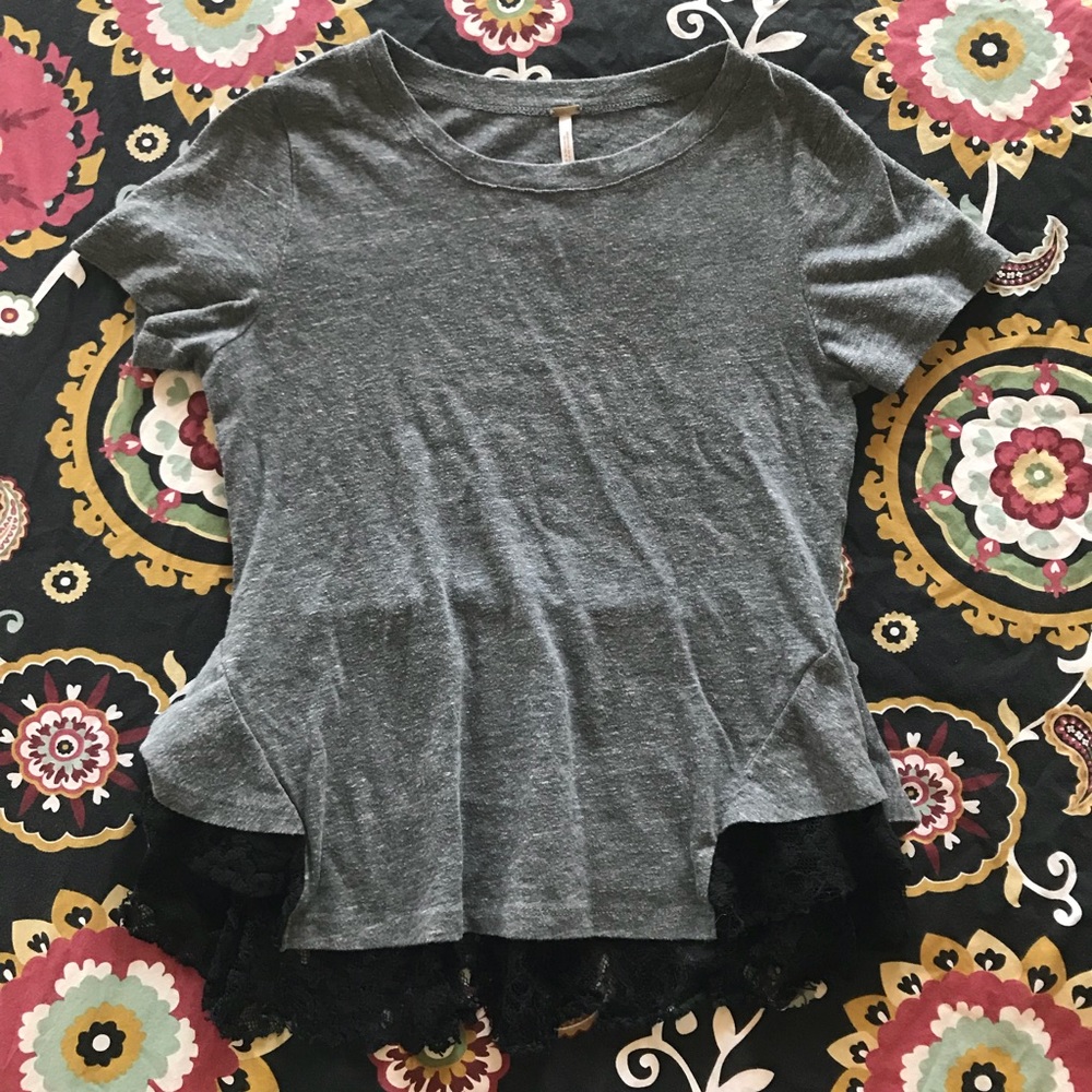 Free People peplum tee